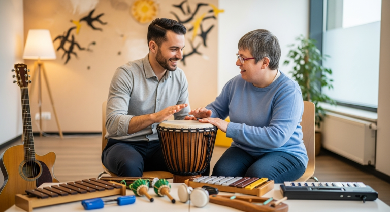 La musicothérapie transforme l’accompagnement des personnes en situation