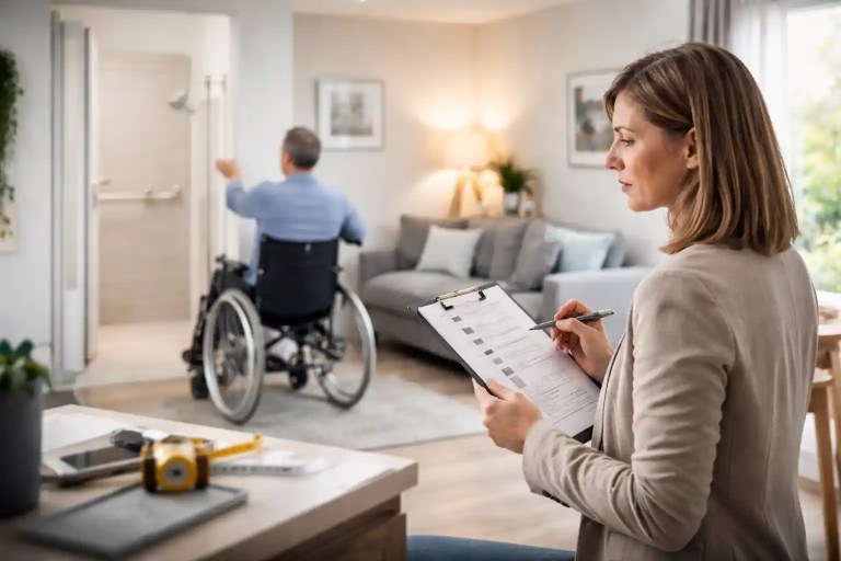 Préparer une visite d’ergothérapeute à domicile