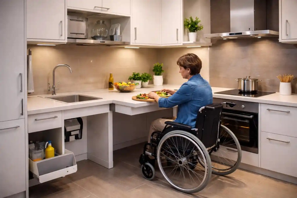 Comment aménager une cuisine PMR en 6 étapes pour gagner en autonomie et réduire les risques d'accident
