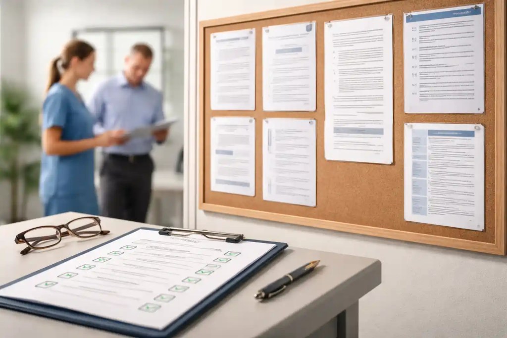 Sécurisez vos affichages obligatoires en ESMS grâce à une méthode en 5 étapes pour éviter sanctions et inspections