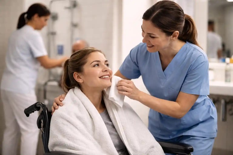 Soins d’hygiène en établissement médico-social : comment les AES garantissent