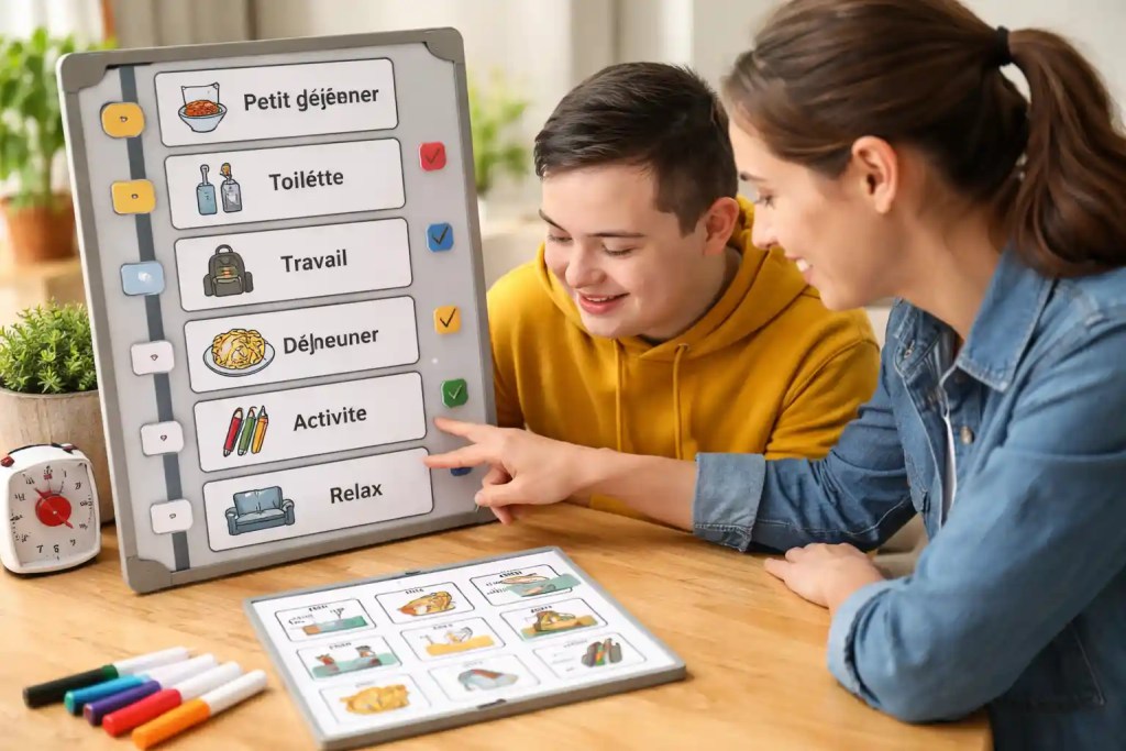 Planning visuel adapté au handicap cognitif : guide terrain